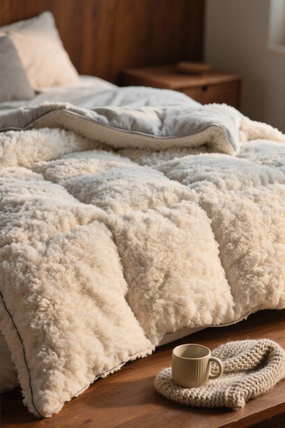 choosing a fluffy comforter