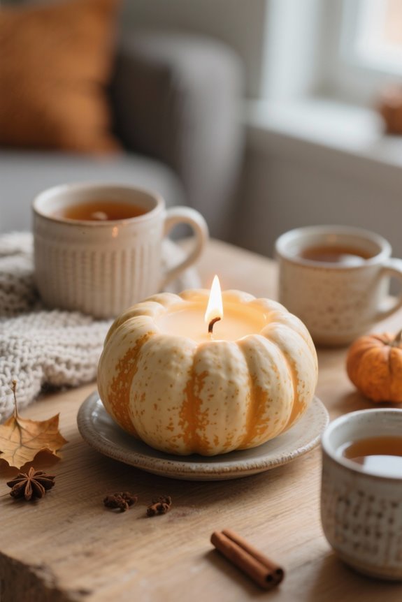 choosing pumpkin spice candles