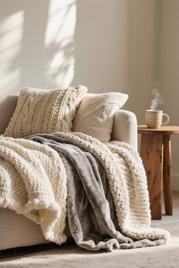 choosing throw blanket materials