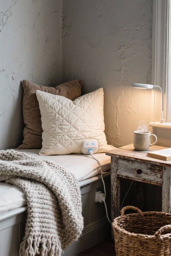 comfortable warmth for relaxation