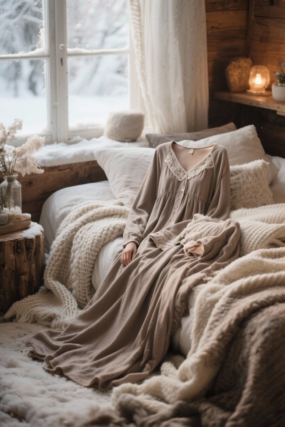 cozy chic winter nightgowns