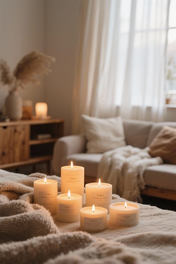 cozy hand poured candles