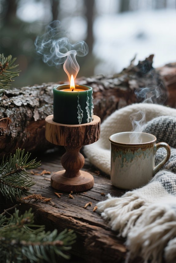 cozy pine cedarwood ambiance