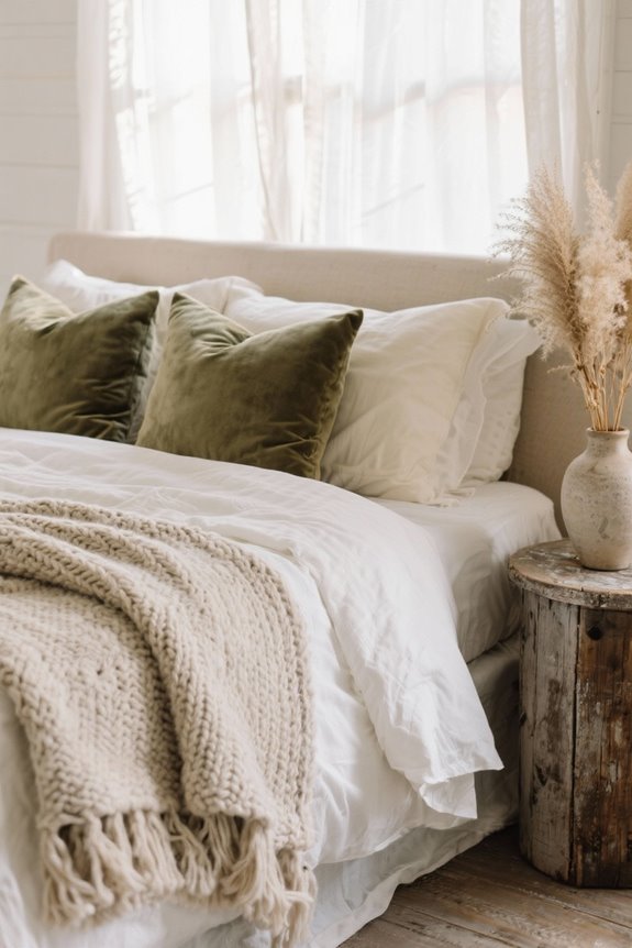 cozy throws and pillows