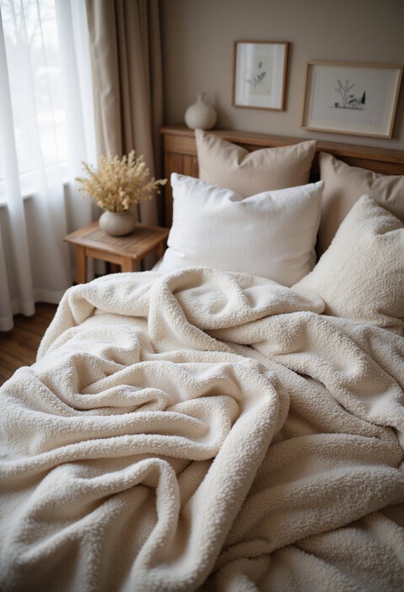 cozy warm sherpa comforters