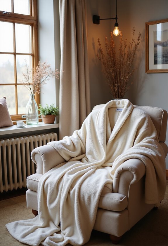 cozy winter fleece robes