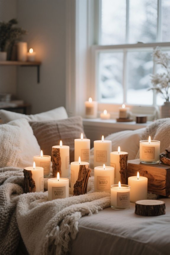 cozy wood wick candles