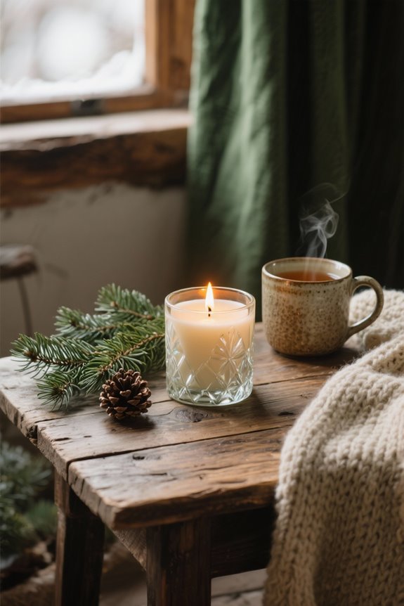 cozy woodsy winter scent