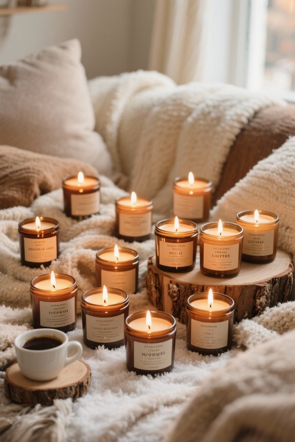 delicious coffee scented candles
