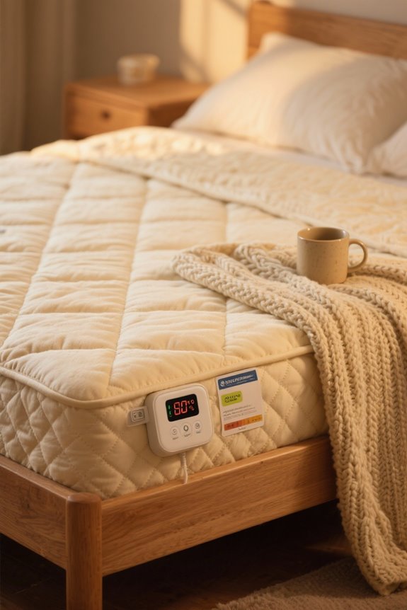 energy efficient heated mattress pads