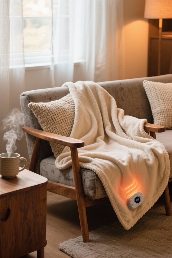 heated throws for health