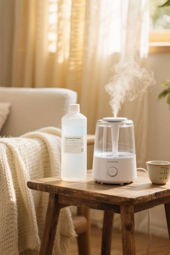 hydrogen peroxide for humidifiers