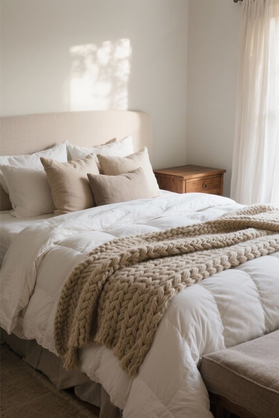 layered bedding for warmth