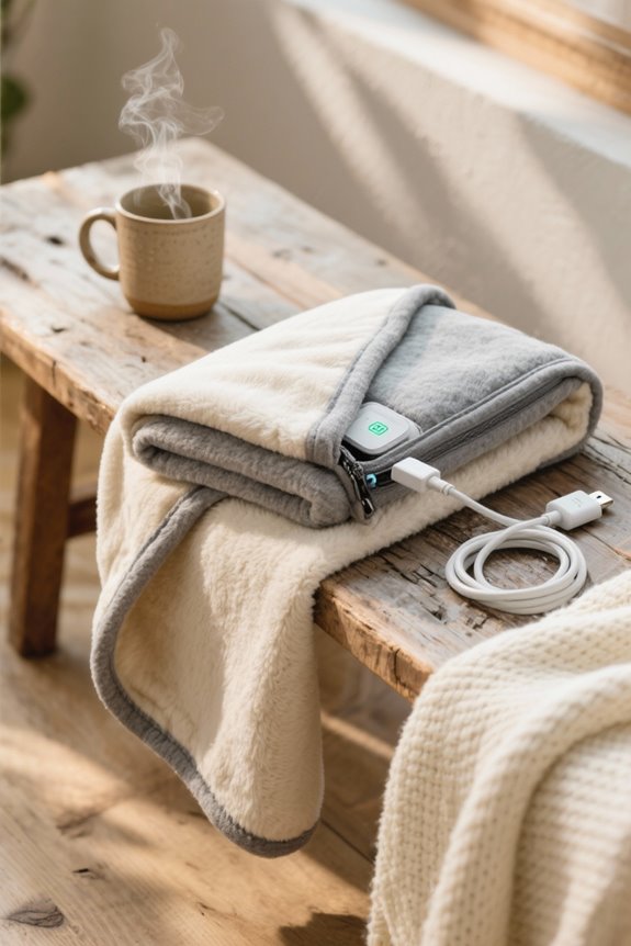 portable heated blankets convenience