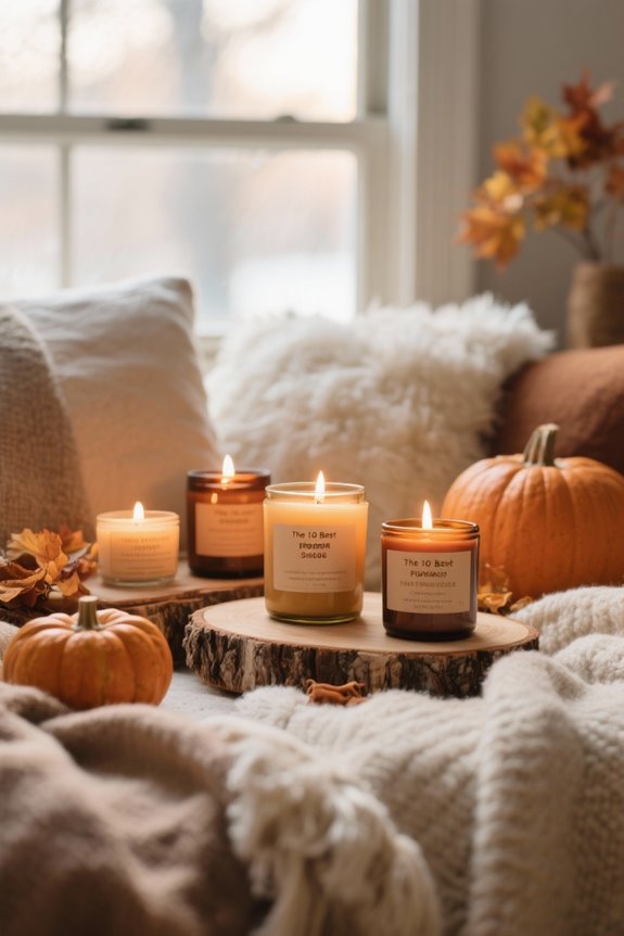 pumpkin spice candles collection
