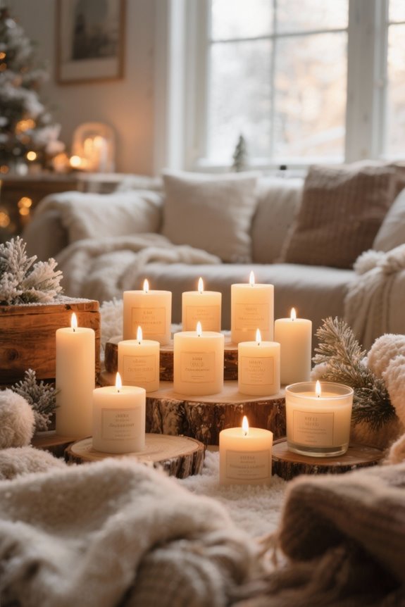 scented candles for ambiance