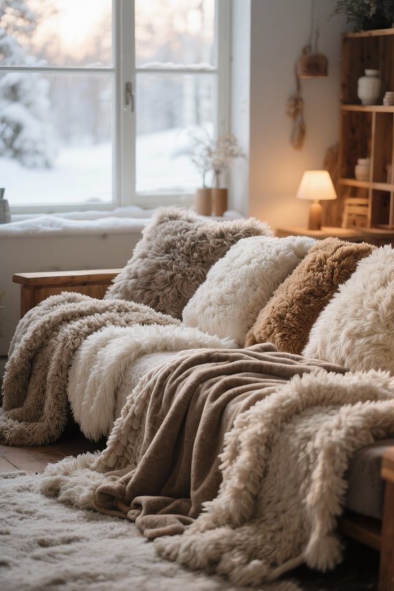 shaggy blankets for comfort