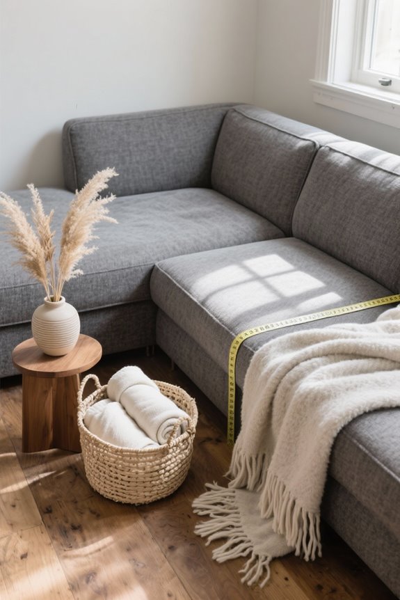 sofa size influences throw selection