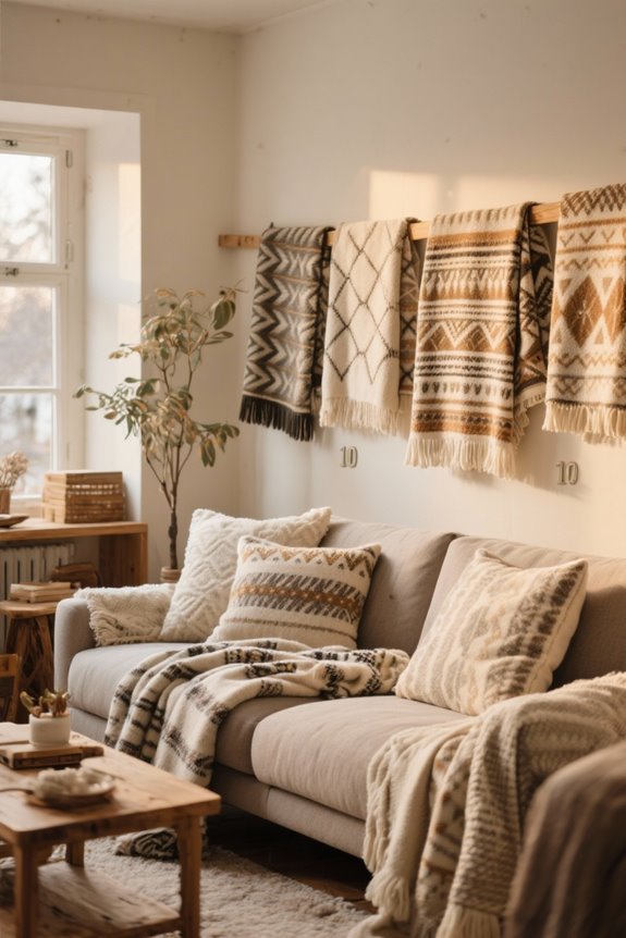stylish patterned throw blankets