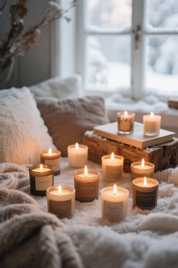stylish votive candle selection