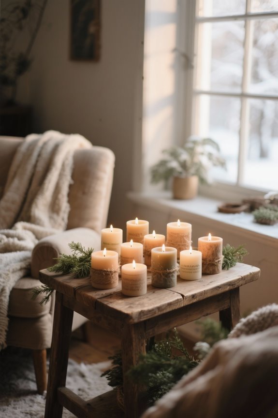 sustainable candles for ambiance