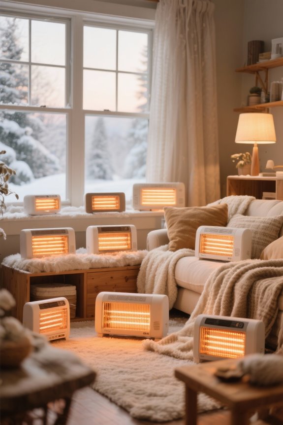 top infrared quartz heaters