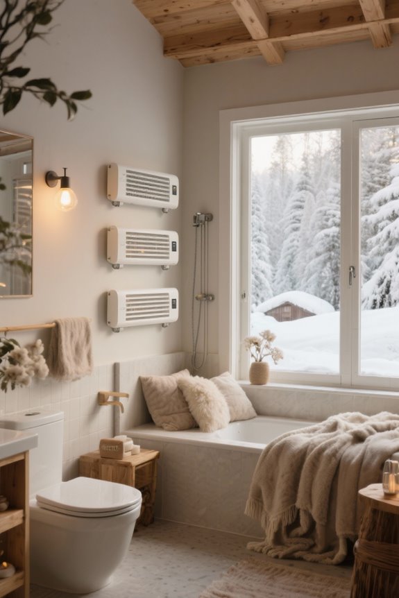 winter bathroom heating solutions